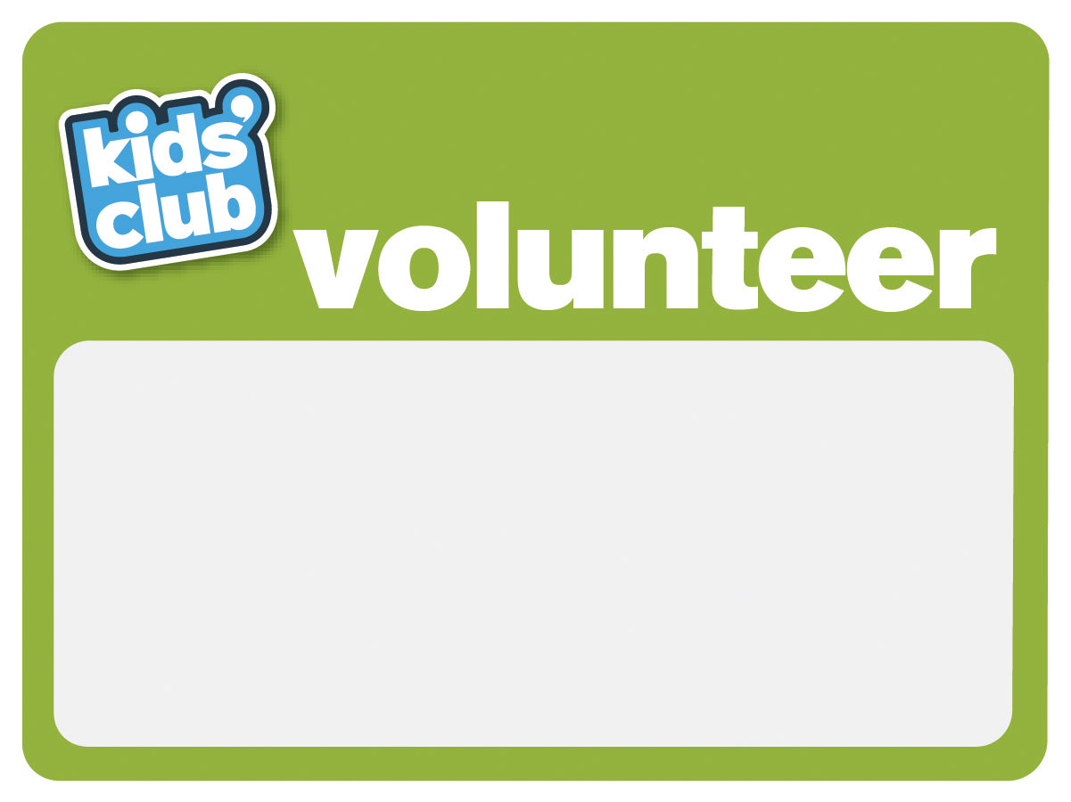 Name Tag Paper | Volunteer