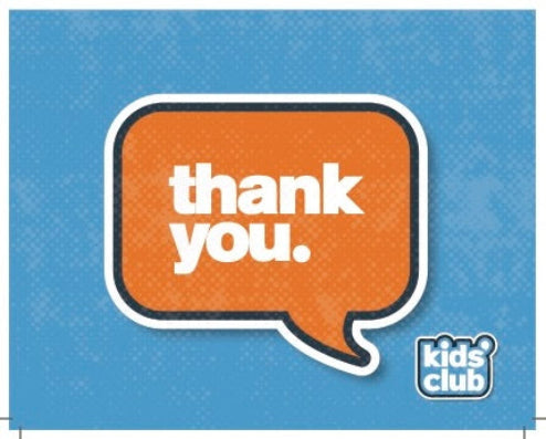 KC Thank You Cards | Blue & Orange