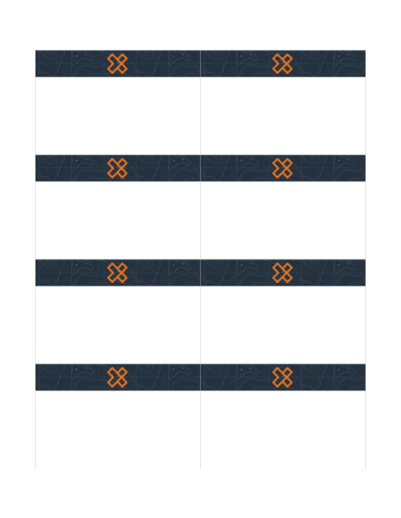Name Tag Paper