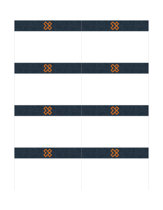 Name Tag Paper