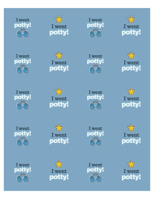 I Went Potty Stickers