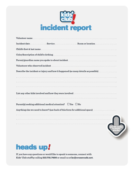 Incident Reports