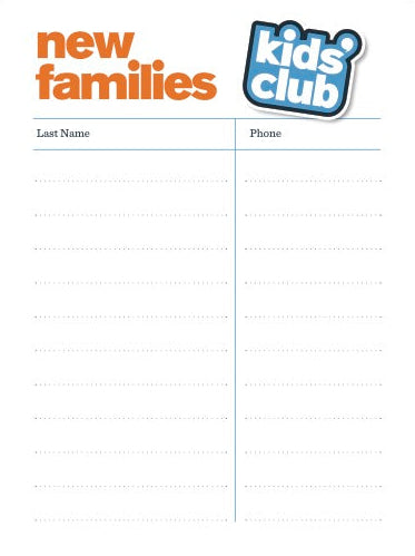 Welcome Center Notepad