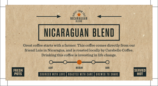 Beverage Labels | Nicaraguan Blend Coffee