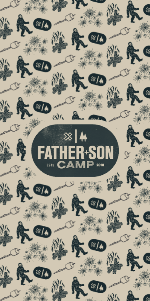 Father + Son Camp | Buff - Tan & Navy