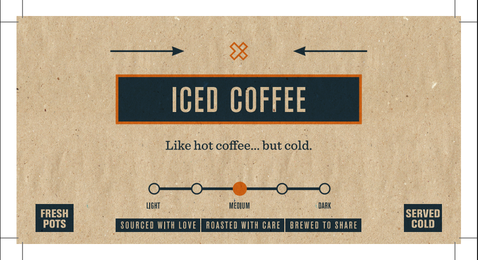 Beverage Labels | Iced Coffee