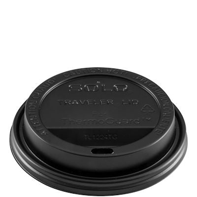 Black Lid for Plain White Cups